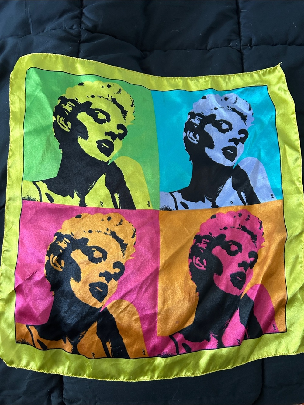 Pop Art Multi-Color Square Scarf